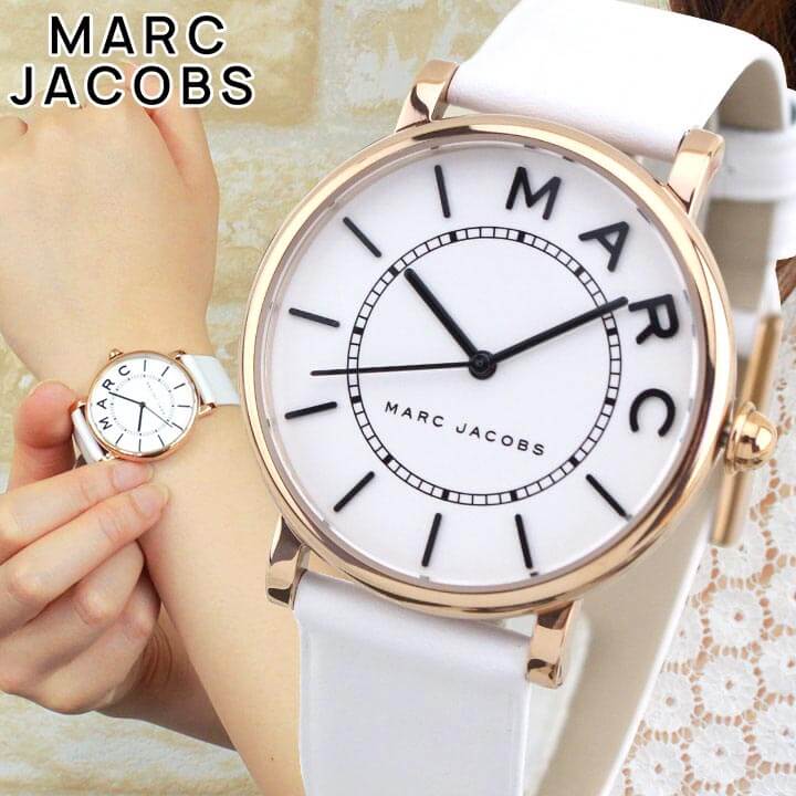 Marc Jacobs Roxy White Dial White Leather Strap Watch for Women - MJ1562 Buy Now By Marc Jacobs