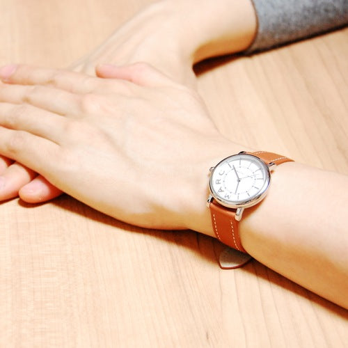 Marc Jacobs Roxy Silver Dial Brown Leather Strap Watch for Women - MJ1572 Buy Now By Marc Jacobs