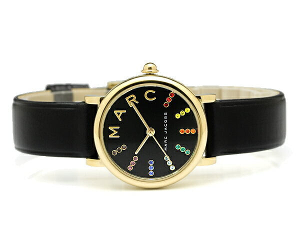 Marc Jacobs Roxy Black Dial Black Leather Strap Watch for Women - MJ1592 Buy Now By Marc Jacobs