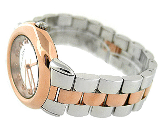 Marc Jacobs Marc Silver Dial Two Tone Steel Strap Watch for Women- MBM3170 Buy Now By Marc Jacobs