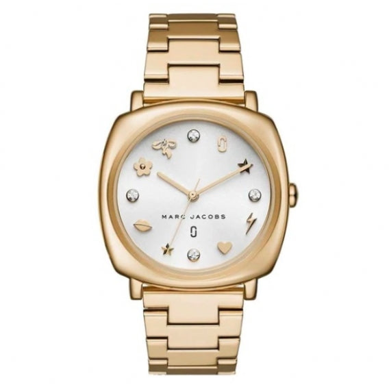Marc Jacobs Mandy White Dial Gold Steel Strap Watch for Women - MJ3573 Buy Now By Marc Jacobs