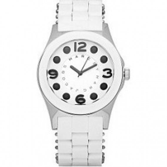 Marc Jacobs Pelly White Dial White Silicone Strap Watch for Women - MBM2503 Buy Now By Marc Jacobs