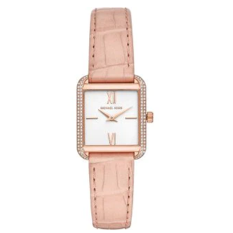 Michael Kors Lake Quartz White Dial Pink Leather Strap Watch For Women - MK2763 Buy Now By Michael Kors