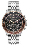 Michael Kors Bayville Chronograph Black Dial Silver Steel Strap Watch For Men - MK8725 Buy Now By Michael Kors
