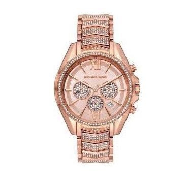 Michael Kors Whitney Chronograph Rose Gold Dial Rose Gold Steel Strap Watch For Women - MK6730 Buy Now By Michael Kors