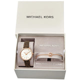 Michael Kors Pyper Quartz Silver Dial Brown Leather Strap Watch for Women - MK1036 Buy Now By Michael Kors