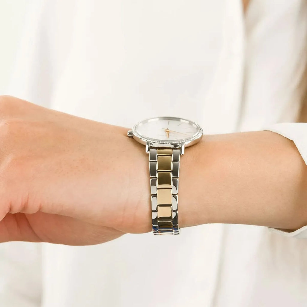 Michael Kors Pyper Quartz Silver Dial Two Tone Steel Strap Watch For Women - MK1041 Buy Now By Michael Kors