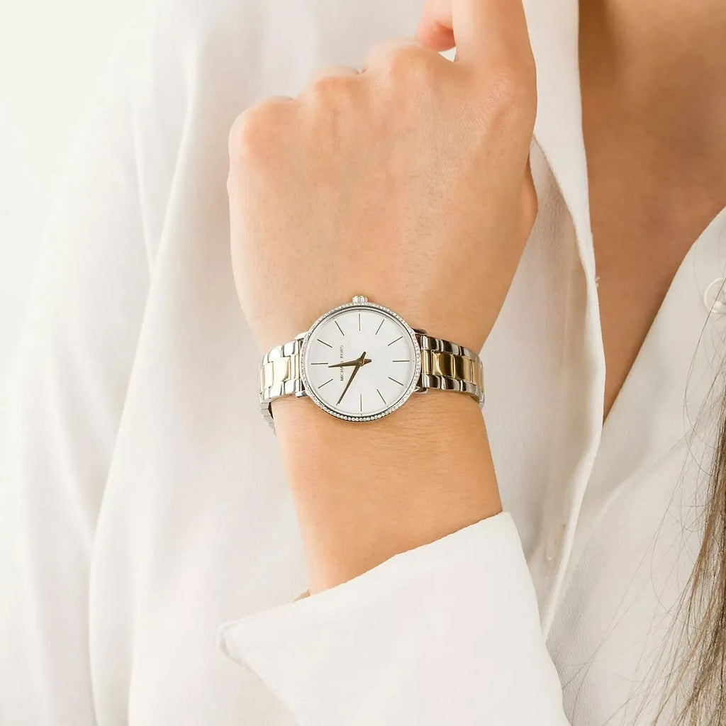 Michael Kors Pyper Quartz Silver Dial Two Tone Steel Strap Watch For Women - MK1041 Buy Now By Michael Kors