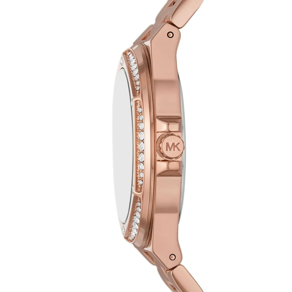 Michael Kors Lennox Three Hand Rose Gold Dial Rose Gold Steel Strap Watch For Women - MK1063 Buy Now By Michael Kors