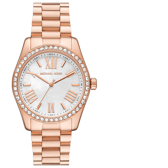 Michael Kors Lexington White Dial Rose Gold Steel Strap Watch for Women - MK1088 Buy Now By Michael Kors