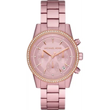 Michael Kors Ritz Chronograph Rose Gold Dial Rose Gold Steel Strap Watch For Women - MK6753 Buy Now By Michael Kors