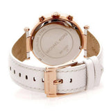 Michael Kors Parker White Diamonds Dial White Leather Strap Watch for Women - MK2281 Buy Now By Michael Kors