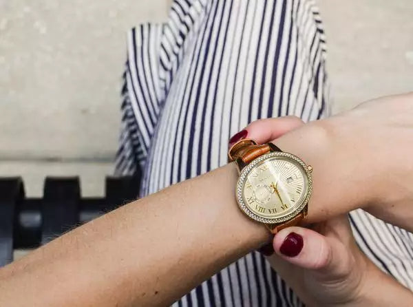 Michael Kors Whitley Quartz Gold Dial Brown Leather Strap Watch For Women - MK2428 Buy Now By Michael Kors