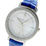 Michael Kors Cinthia Mother of Pearl Dial Blue Leather Strap Watch for Women - MK2661 Buy Now By Michael Kors