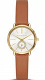 Michael Kors Portia Quartz White Dial Brown Leather Strap Watch For Women - MK2734 Buy Now By Michael Kors