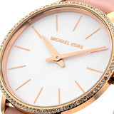 Michael Kors Pyper Analog White Dial Pink Leather Strap Watch For Women - MK2803 Buy Now By Michael Kors
