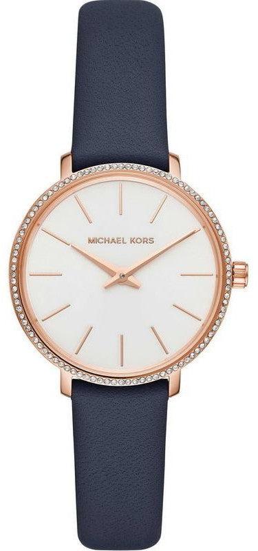 Michael Kors Pyper Analog White Dial Black Leather Strap Watch For Women - MK2804 Buy Now By Michael Kors