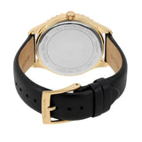 Michael Kors Layton Three Hand Mother of Pearl Black Dial Black Leather Strap Watch For Women - MK2911 Buy Now By Michael Kors