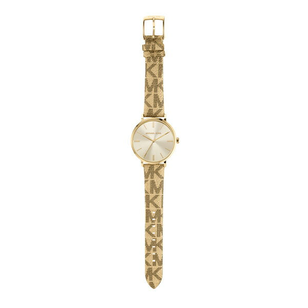 Michael Kors Addyson Quartz Gold Dial Gold Leather Strap Watch for Women - MK2952 Buy Now By Michael Kors