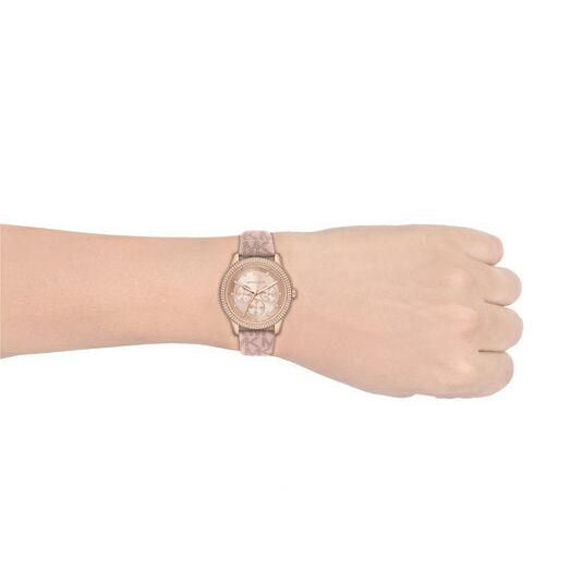 Michael Kors Tibby Multifunction Rose Gold Dial Pink Leather Strap Watch For Women - MK2955 Buy Now By Michael Kors