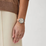 Michael Kors Camille Three-Hand Crystals White Dial Pink Leather Strap Watch for Women - MK2963 Buy Now By Michael Kors