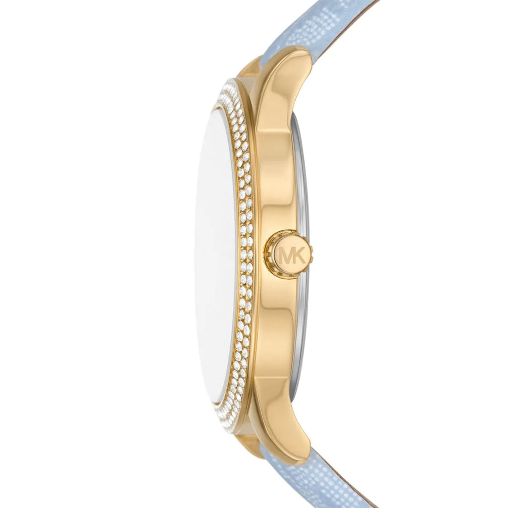 Michael Kors Tibby Multifunction White Dial Blue Leather Strap Watch For Women - MK2965 Buy Now By Michael Kors