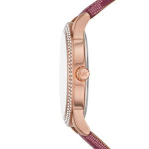 Michael Kors Tibby Multifunction Red Dial Red Leather Strap Watch For Women - MK2967 Buy Now By Michael Kors