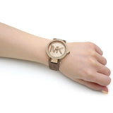 Michael Kors Parker Three Hand Gold Dial Brown Leather Strap Watch For Women - MK2973 Buy Now By Michael Kors