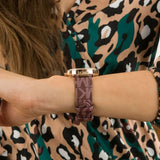 Michael Kors Parker Rose Gold Dial Maroon Leather Strap Watch For Women - MK2974 Buy Now By Michael Kors