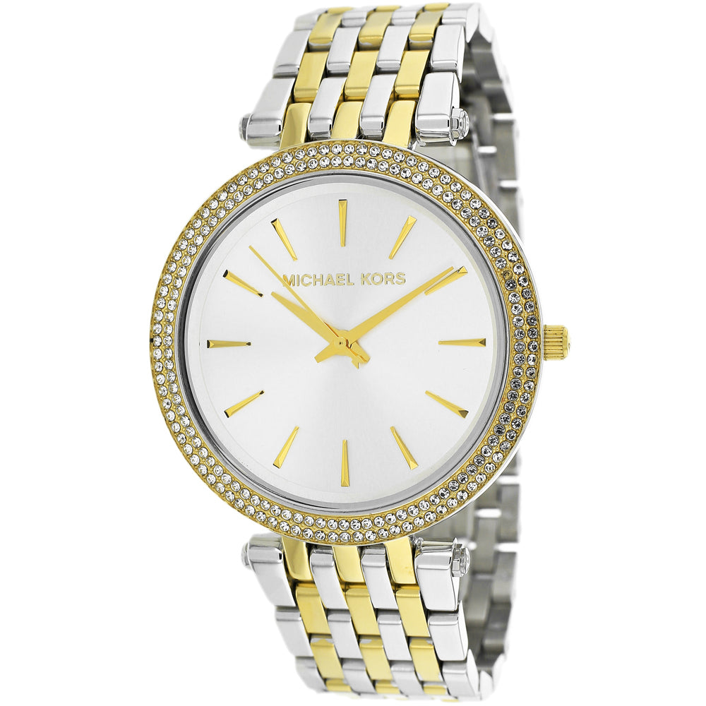Michael Kors Darci Silver Dial Two Tone Stainless Steel Strap Watch for Women - MK3215 Buy Now By Michael Kors