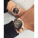 Michael Kors Darci Brown Dial Rose Gold Stainless Steel Strap Watch for Women - MK3217 Buy Now By Michael Kors