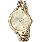 Michael Kors Runway Gold Dial Gold Steel Strap Watch for Women - MK3222 Buy Now By Michael Kors