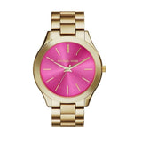 Michael Kors Slim Runway Pink Dial Rose Gold Steel Strap Watch for Women - MK3264 Buy Now By Michael Kors