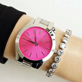 Michael Kors Slim Runway Quartz Pink Dial Silver Steel Strap Watch For Women - MK3291 Buy Now By Michael Kors