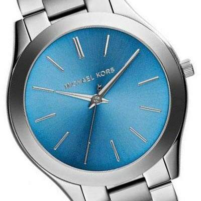 Michael Kors Runway Blue Dial Silver Steel Strap Watch for Women - MK3292 Buy Now By Michael Kors