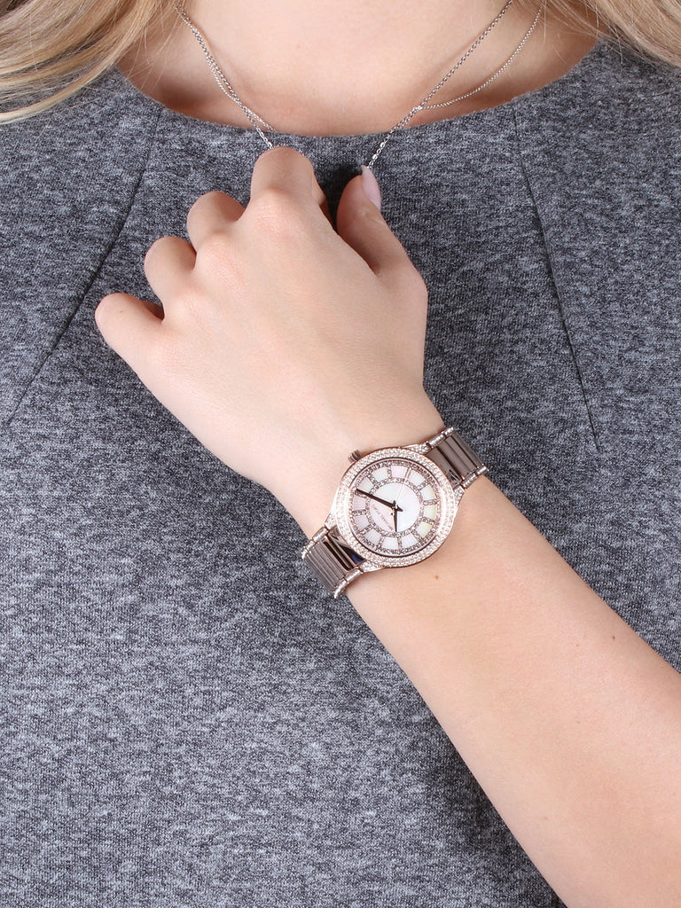 Michael Kors Kerry Mother of Pearl Dial Rose Gold Steel Strap Watch for Women - MK3313 Buy Now By Michael Kors