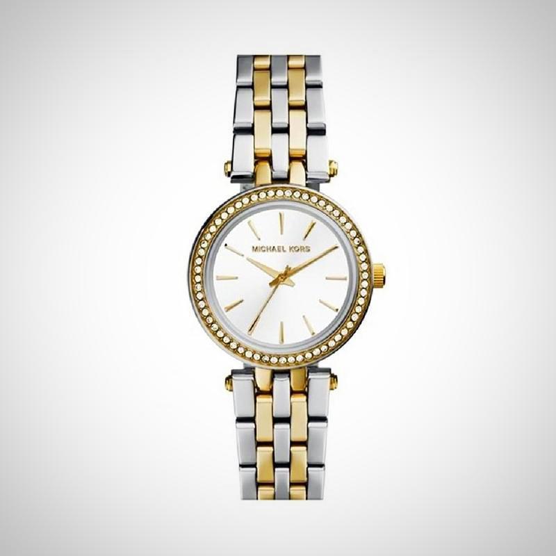 Michael Kors Darci White Dial Two Tone Steel Strap Watch for Women - MK3323 Buy Now By Michael Kors