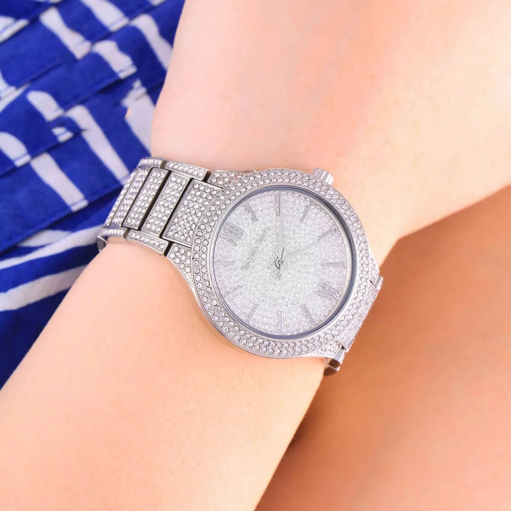 Michael Kors Kerry Crystal Pave Silver Dial Silver Steel Strap Watch For Women - MK3359 Buy Now By Michael Kors