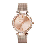 Michael Kors Darci Rose Gold Dial Rose Gold Mesh Bracelet Watch for Women - MK3369 Buy Now By Michael Kors