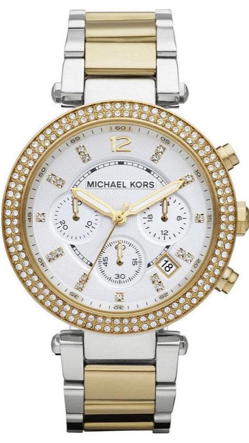 Michael Kors Parker White Dial Two Tone Steel Strap Watch for Women - MK5626 Buy Now By Michael Kors