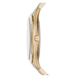 Michael Kors Slim Runway Green Dial Gold Steel Strap Watch for Women - MK3435 Buy Now By Michael Kors