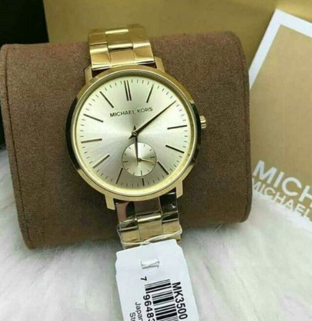 Michael Kors Jaryn Analog Quartz Gold Dial Gold Steel Strap Watch For Women - MK3500 Buy Now By Michael Kors