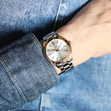 Michael Kors Slim Runway White Dial Two Tone Steel Strap Watch for Women - MK3204 Buy Now By Michael Kors