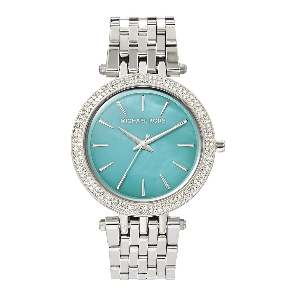 Michael Kors Darci Mother of Pearl Blue Dial Silver Steel Strap Watch for Women - MK3515 Buy Now By Michael Kors