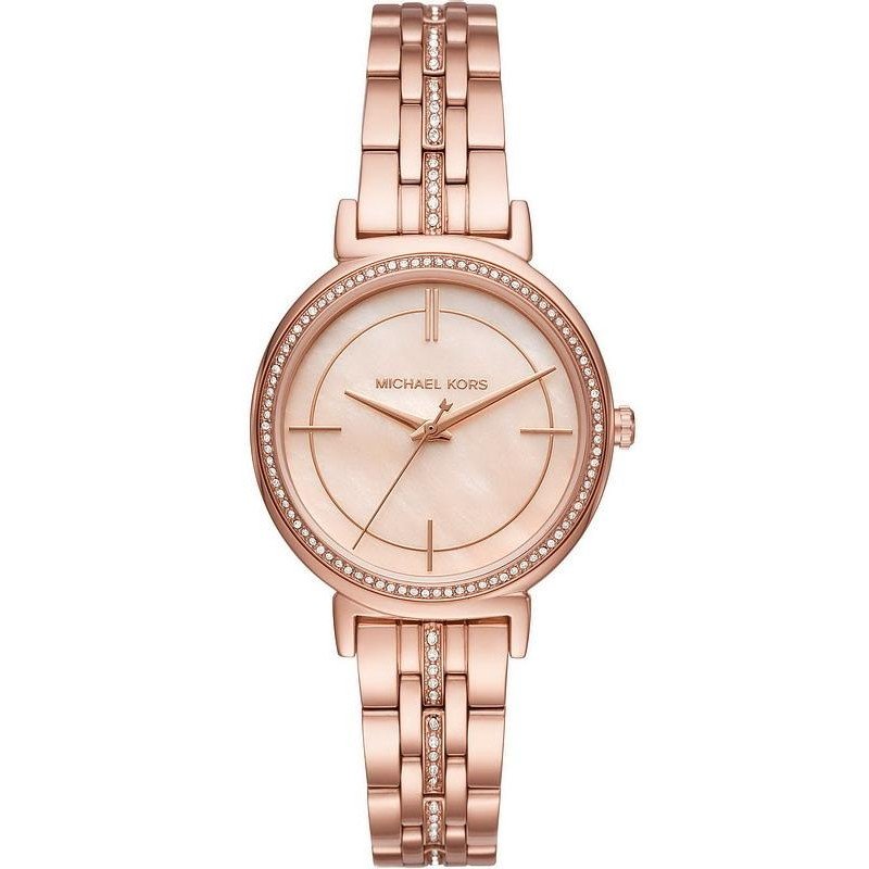 Michael Kors Cinthia Mother of Pearl Rose Gold Dial Rose Gold Steel Strap Watch for Women - MK3643 Buy Now By Michael Kors