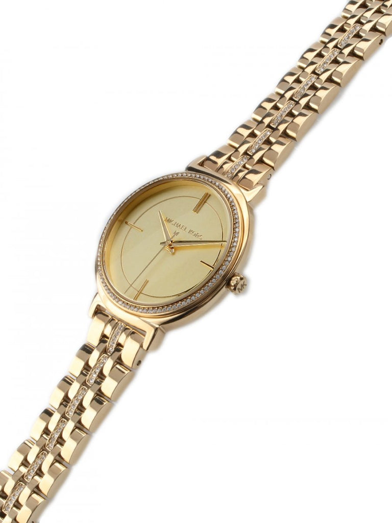 Michael Kors Cinthia Quartz Gold Dial Gold Steel Strap Watch For Women - MK3681 Buy Now By Michael Kors