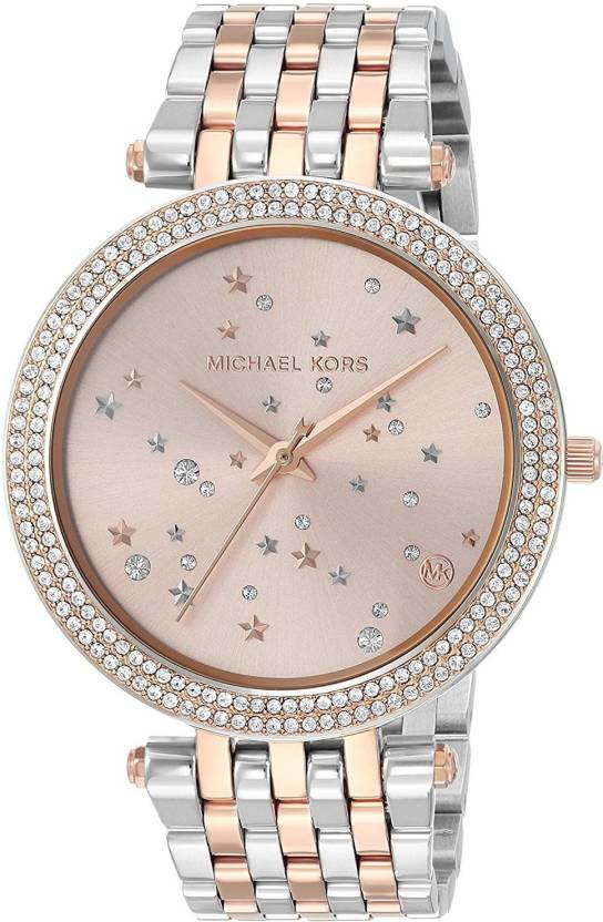 Michael Kors Darci Rose Gold Dial Two Tone Steel Strap Watch for Women - MK3726 Buy Now By Michael Kors