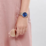 Michael Kors Darci Blue Dial Rose Gold Steel Strap Watch for Women - MK3728 Buy Now By Michael Kors