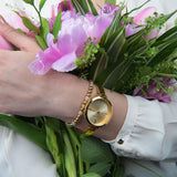 Michael Kors Jaryn Quartz Gold Dial Gold Steel Strap Watch For Women - MK3734 Buy Now By Michael Kors