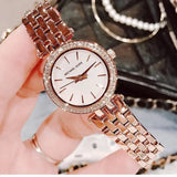 Michael Kors Darci Analog Mother of Pearl Dial Rose Gold Steel Strap Watch For Women - MK3832 Buy Now By Michael Kors